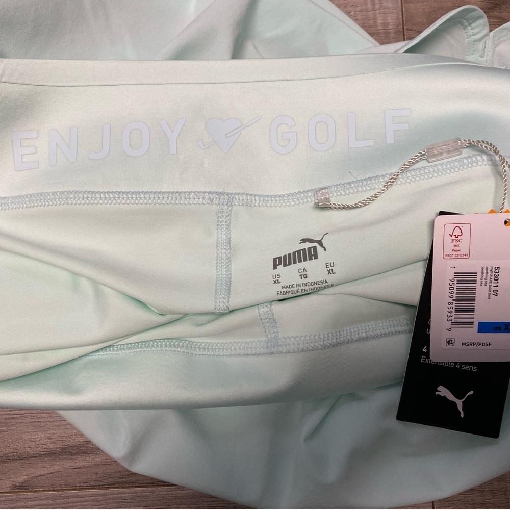 PUMA PWRSHAPE Women’s Skort Size XL Golf Stretch Summer Skirt Soothing Sea NEW - Picture 8 of 11